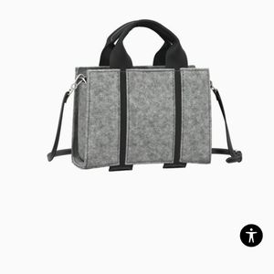 Zara Mini City Felt Crossbody Hand Bag